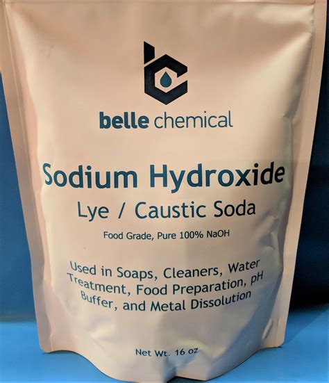 products with sodium hydroxide.